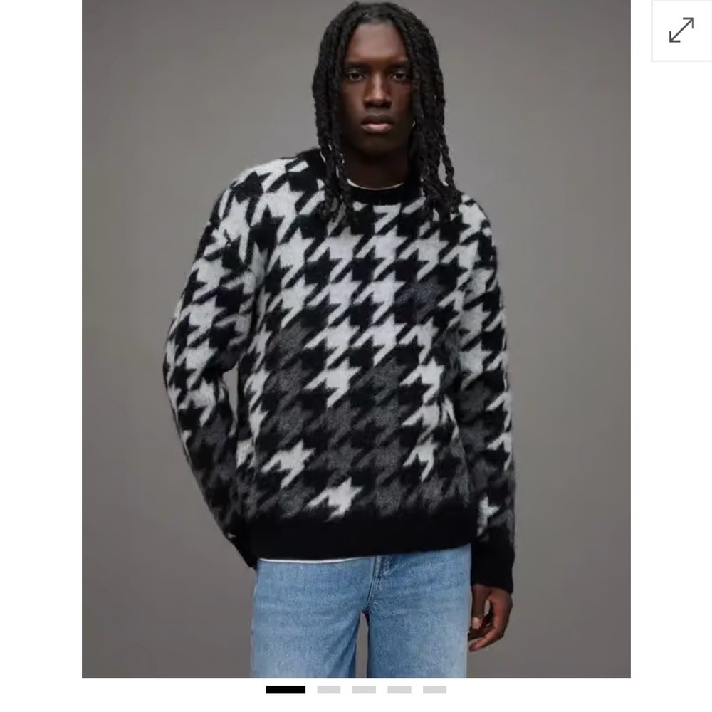 All saints houndstooth sweater